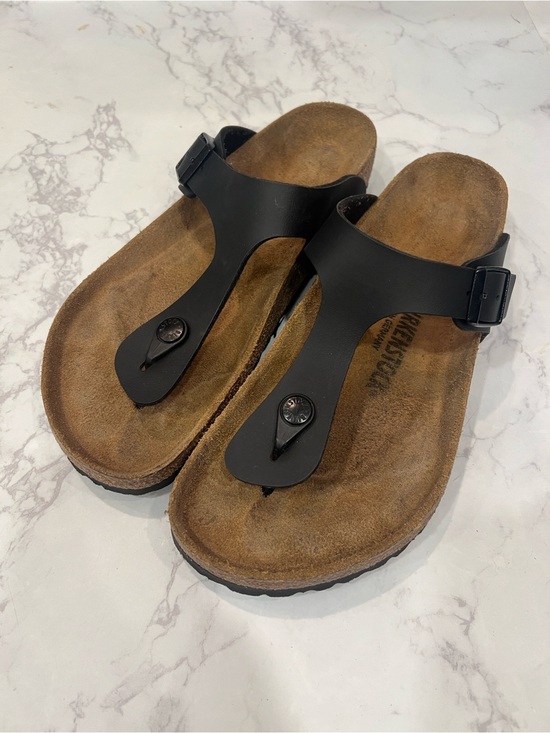 Birkenstock Shoes - Birkenstock Gizeh Black - 41